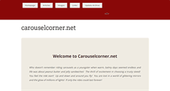Desktop Screenshot of carouselcorner.net
