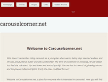 Tablet Screenshot of carouselcorner.net